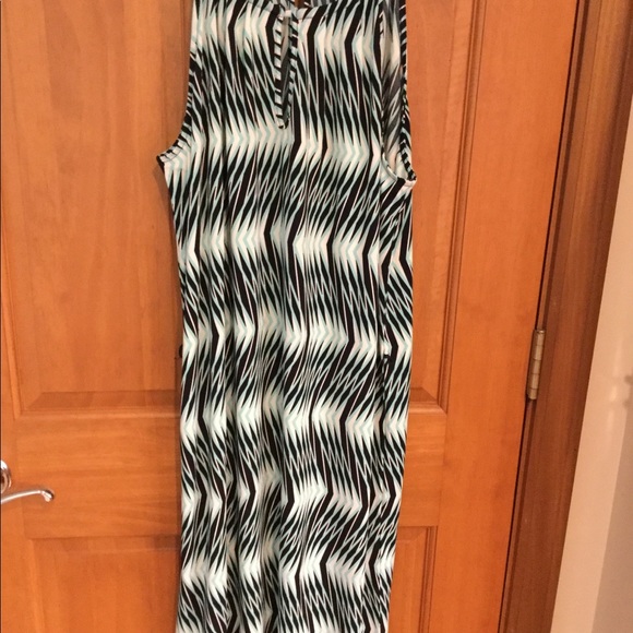 Banana Republic summer dress-black and green - Picture 1 of 3
